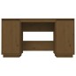 vidaXL Schreibtisch Honigbraun 140x50x75 cm Massivholz Kiefer vidaXL Schreibtisch Honigbraun 140x50x75 cm Massivholz Kiefer