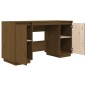 vidaXL Schreibtisch Honigbraun 140x50x75 cm Massivholz Kiefer vidaXL Schreibtisch Honigbraun 140x50x75 cm Massivholz Kiefer