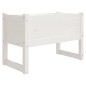 vidaXL Pflanzkübel Weiß 78x40x52 cm Massivholz Kiefer vidaXL Pflanzkübel Weiß 78x40x52 cm Massivholz Kiefer