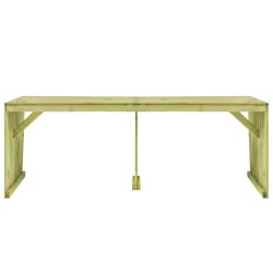 vidaXL Gartentisch 220x101,5x80 cm Kiefernholz Imprägniert
