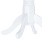 vidaXL Esstisch Weiß und Braun 106 cm Gummiholz Massiv vidaXL Esstisch Weiß und Braun 106 cm Gummiholz Massiv