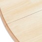 vidaXL Esstisch Weiß und Braun 106 cm Gummiholz Massiv vidaXL Esstisch Weiß und Braun 106 cm Gummiholz Massiv