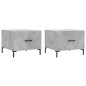 vidaXL Couchtische 2 Stk. Betongrau 50x50x40 cm Holzwerkstoff vidaXL Couchtische 2 Stk. Betongrau 50x50x40 cm Holzwerkstoff