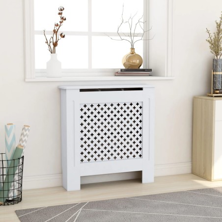 vidaXL MDF Heizkörperverkleidung Weiß 78 cm