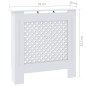 vidaXL MDF Heizkörperverkleidung Weiß 78 cm vidaXL MDF Heizkörperverkleidung Weiß 78 cm