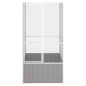 vidaXL Vogelkäfig Grau 111x107x211,5 cm Verzinkter Stahl vidaXL Vogelkäfig Grau 111x107x211,5 cm Verzinkter Stahl