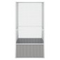 vidaXL Vogelkäfig Grau 111x107x211,5 cm Verzinkter Stahl vidaXL Vogelkäfig Grau 111x107x211,5 cm Verzinkter Stahl