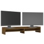 vidaXL Monitorständer Honigbraun 100x24x16 cm Massivholz Kiefer vidaXL Monitorständer Honigbraun 100x24x16 cm Massivholz Kiefer