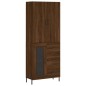 Highboard Braun Eichen-Optik 69,5x34x180 cm Holzwerkstoff Highboard Braun Eichen-Optik 69,5x34x180 cm Holzwerkstoff