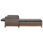 Sonnenliege Poly Rattan und Massivholz Akazie Grau Sonnenliege Poly Rattan und Massivholz Akazie Grau