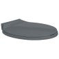 vidaXL Toilettensitz mit Absenkautomatik Grau Oval vidaXL Toilettensitz mit Absenkautomatik Grau Oval