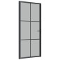 vidaXL Innentür 93x201,5 cm Schwarz Mattglas und Aluminium vidaXL Innentür 93x201,5 cm Schwarz Mattglas und Aluminium