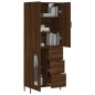 Highboard Braun Eichen-Optik 69,5x34x180 cm Holzwerkstoff Highboard Braun Eichen-Optik 69,5x34x180 cm Holzwerkstoff