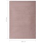 vidaXL Teppich Kunstkaninchenfell 180x270 cm Altrosa vidaXL Teppich Kunstkaninchenfell 180x270 cm Altrosa