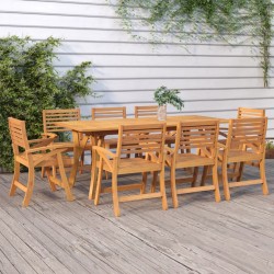 vidaXL Gartentisch 200x90x75 cm Massivholz Akazie
