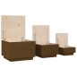 vidaXL Aufbewahrungsboxen mit Deckeln 3 Stk. Braun Massivholz Kiefer vidaXL Aufbewahrungsboxen mit Deckeln 3 Stk. Braun Massivholz Kiefer