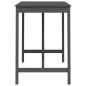 vidaXL Bartisch Grau 140x80x110 cm Massivholz Kiefer vidaXL Bartisch Grau 140x80x110 cm Massivholz Kiefer