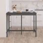 vidaXL Bartisch Grau 140x80x110 cm Massivholz Kiefer vidaXL Bartisch Grau 140x80x110 cm Massivholz Kiefer