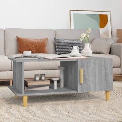 vidaXL Couchtisch Grau Sonoma 90x50x40 cm Holzwerkstoff