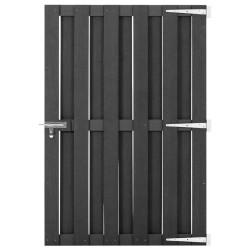 vidaXL Gartentor WPC 100 x 150 cm Grau