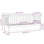 vidaXL Tagesbett 90x190 cm Massivholz Kiefer vidaXL Tagesbett 90x190 cm Massivholz Kiefer