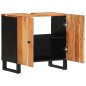 vidaXL Waschbeckenunterschrank Massivholz Akazie und Holzwerkstoff vidaXL Waschbeckenunterschrank Massivholz Akazie und Holzwerkstoff