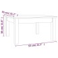 vidaXL Couchtisch Honigbraun 55x55x30 cm Massivholz Kiefer vidaXL Couchtisch Honigbraun 55x55x30 cm Massivholz Kiefer