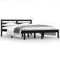 vidaXL Massivholzbett Kiefer 140x190 cm Schwarz vidaXL Massivholzbett Kiefer 140x190 cm Schwarz