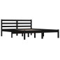 vidaXL Massivholzbett Kiefer 140x190 cm Schwarz vidaXL Massivholzbett Kiefer 140x190 cm Schwarz