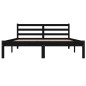 vidaXL Massivholzbett Kiefer 140x190 cm Schwarz vidaXL Massivholzbett Kiefer 140x190 cm Schwarz