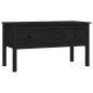 vidaXL Couchtisch Schwarz 102x49x55 cm Massivholz Kiefer vidaXL Couchtisch Schwarz 102x49x55 cm Massivholz Kiefer