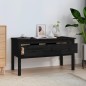 vidaXL Couchtisch Schwarz 102x49x55 cm Massivholz Kiefer vidaXL Couchtisch Schwarz 102x49x55 cm Massivholz Kiefer