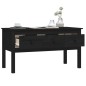 vidaXL Couchtisch Schwarz 102x49x55 cm Massivholz Kiefer vidaXL Couchtisch Schwarz 102x49x55 cm Massivholz Kiefer