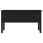 vidaXL Couchtisch Schwarz 102x49x55 cm Massivholz Kiefer vidaXL Couchtisch Schwarz 102x49x55 cm Massivholz Kiefer