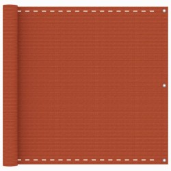 vidaXL Balkon-Sichtschutz Orange 90x600 cm HDPE