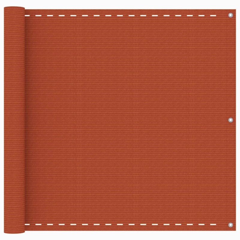 vidaXL Balkon-Sichtschutz Orange 90x600 cm HDPE vidaXL Balkon-Sichtschutz Orange 90x600 cm HDPE