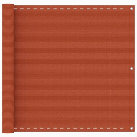 vidaXL Balkon-Sichtschutz Orange 90x600 cm HDPE