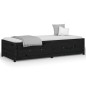 vidaXL Tagesbett Schwarz 75x190 cm Massivholz Kiefer