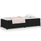 vidaXL Tagesbett Schwarz 75x190 cm Massivholz Kiefer