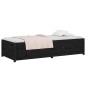 vidaXL Tagesbett Schwarz 75x190 cm Massivholz Kiefer