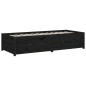 vidaXL Tagesbett Schwarz 75x190 cm Massivholz Kiefer