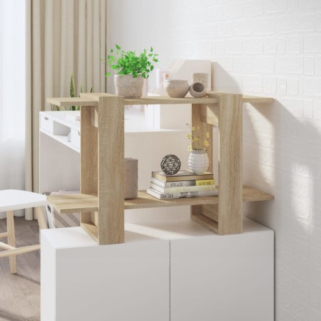 vidaXL Bücherregal/Raumteiler Sonoma-Eiche 80x30x51 cm