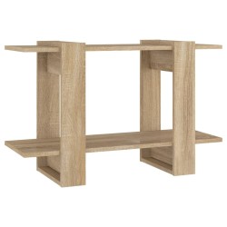 vidaXL Bücherregal/Raumteiler Sonoma-Eiche 80x30x51 cm