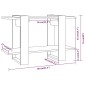 vidaXL Bücherregal/Raumteiler Sonoma-Eiche 80x30x51 cm vidaXL Bücherregal/Raumteiler Sonoma-Eiche 80x30x51 cm