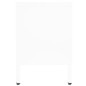 vidaXL TV-Schrank Weiß 90x30x44 cm Stahl und Glas vidaXL TV-Schrank Weiß 90x30x44 cm Stahl und Glas