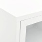 vidaXL TV-Schrank Weiß 90x30x44 cm Stahl und Glas vidaXL TV-Schrank Weiß 90x30x44 cm Stahl und Glas