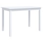 vidaXL Esstisch Weiß 114x71x75 cm Gummiholz Massiv vidaXL Esstisch Weiß 114x71x75 cm Gummiholz Massiv