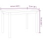 vidaXL Esstisch Weiß 114x71x75 cm Gummiholz Massiv vidaXL Esstisch Weiß 114x71x75 cm Gummiholz Massiv