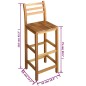 vidaXL Bartisch und Stuhl-Set 3-tlg. Akazienholz Massiv vidaXL Bartisch und Stuhl-Set 3-tlg. Akazienholz Massiv