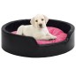 vidaXL Hundebett Schwarz-Pink 99x89x21 cm Plüsch und Kunstleder vidaXL Hundebett Schwarz-Pink 99x89x21 cm Plüsch und Kunstleder